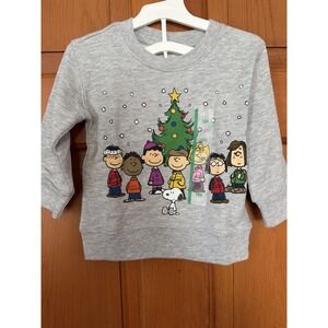 Toddler Unisex Peanuts & Snoopy Christmas Crewneck Sweater Size 18 Months NWT